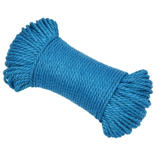 Frânghie de lucru, albastru, 8 mm, 50 m, polipropilenă