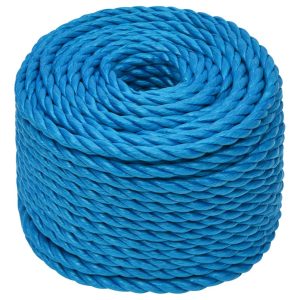 Frânghie de lucru, albastru, 10 mm, 25 m, polipropilenă