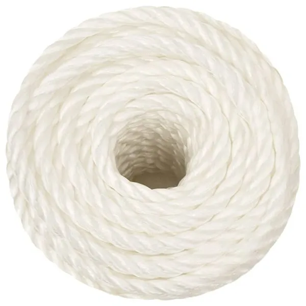 Frânghie de lucru, alb, 12 mm, 100 m, polipropilenă