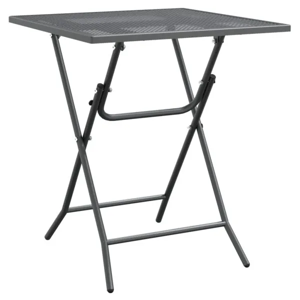 Set mobilier grădină 5 piese antracit plasă metalică expandată