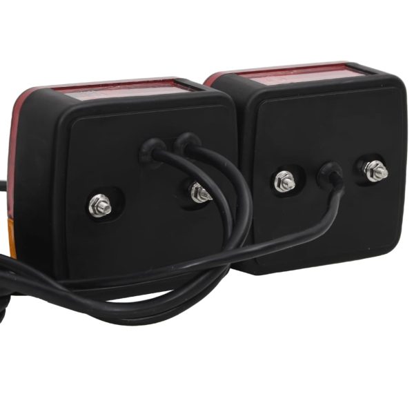 Lumini pentru remorcă 2 buc. bec clasic 12 V roșu 10,5x5x9,5 cm
