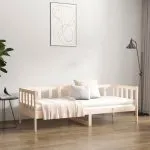 Pat de zi fără saltea, 90×190 cm, lemn masiv de pin