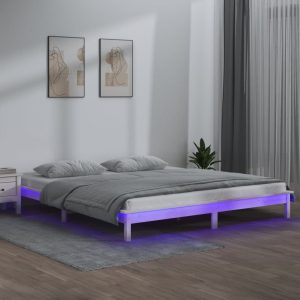 Cadru de pat LED Super King Size