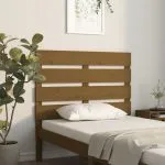 Tăblie de pat, maro miere, 100x3x80 cm, lemn masiv de pin
