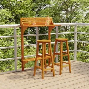 Set mobilier de bar de balcon