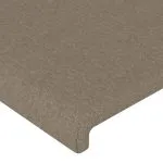 Tăblie de pat, gri taupe, 80x5x78/88 cm, textil