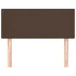 Tăblie de pat, maro, 80x5x78/88 cm, piele ecologică