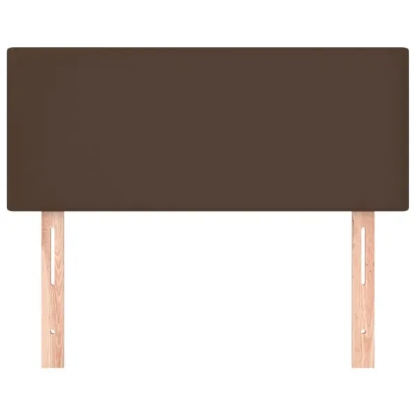 Tăblie de pat, maro, 80x5x78/88 cm, piele ecologică