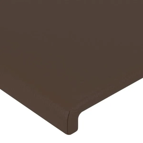 Tăblie de pat, maro, 80x5x78/88 cm, piele ecologică