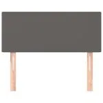 Tăblie de pat, gri, 90x5x78/88 cm, piele ecologică