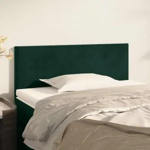 Tăblie de pat, verde închis, 90x5x78/88 cm, catifea