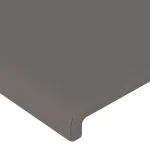 Tăblii de pat, 2 buc., gri, 72x5x78/88 cm, piele ecologică