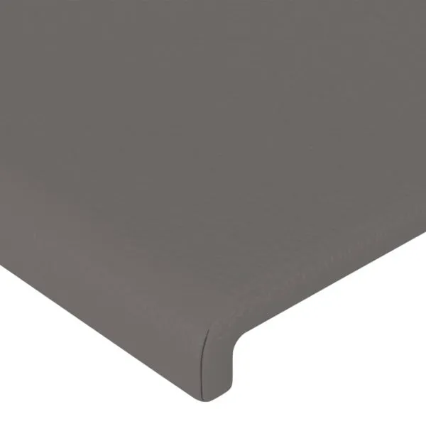 Tăblii de pat, 2 buc., gri, 72x5x78/88 cm, piele ecologică
