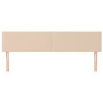 Tăblii de pat 2 buc. cappuccino 80x5x78/88 cm piele ecologică
