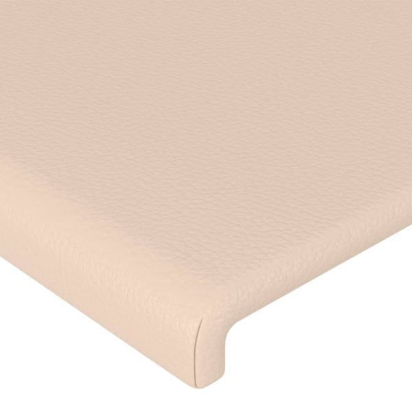 Tăblii de pat 2 buc. cappuccino 80x5x78/88 cm piele ecologică