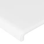 Tăblii de pat, 2 buc, alb, 90x5x78/88 cm, piele ecologică