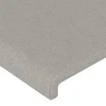 Tăblii de pat, 2 buc, gri deschis, 100x5x78/88 cm, textil