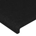 Tăblii de pat, 2 buc, negru, 100x5x78/88 cm, textil
