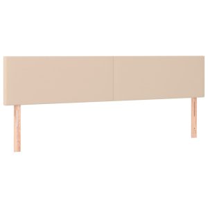 Tăblii de pat 2 buc, cappuccino 100x5x78/88 cm piele ecologică