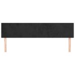 Tăblii de pat, 2 buc, negru, 100x5x78/88 cm, catifea