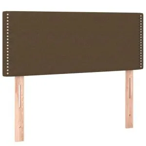 Tăblie de pat, maro închis, 80x5x78/88 cm, textil