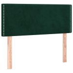 Tăblie de pat, verde închis, 80x5x78/88 cm, catifea