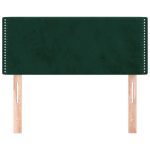 Tăblie de pat, verde închis, 80x5x78/88 cm, catifea