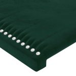 Tăblie de pat, verde închis, 80x5x78/88 cm, catifea