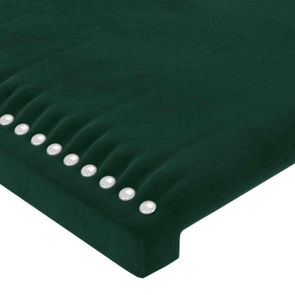 Tăblie de pat, verde închis, 80x5x78/88 cm, catifea