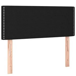 Tăblie de pat, negru, 90x5x78/88 cm, textil