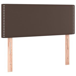 Tăblie de pat, maro, 90x5x78/88 cm, piele ecologică
