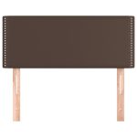 Tăblie de pat, maro, 90x5x78/88 cm, piele ecologică