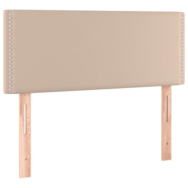 Tăblie de pat, cappuccino, 90x5x78/88 cm, piele ecologică