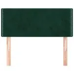 Tăblie de pat, verde închis, 90x5x78/88 cm, catifea