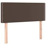 Tăblie de pat, maro, 100x5x78/88 cm, piele ecologică