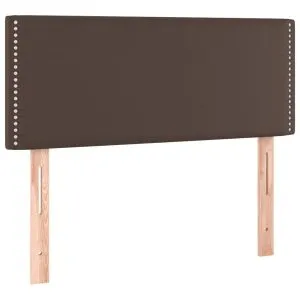 Tăblie de pat, maro, 100x5x78/88 cm, piele ecologică