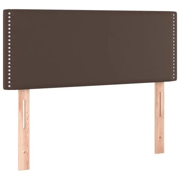 Tăblie de pat, maro, 100x5x78/88 cm, piele ecologică