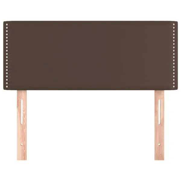 Tăblie de pat, maro, 100x5x78/88 cm, piele ecologică