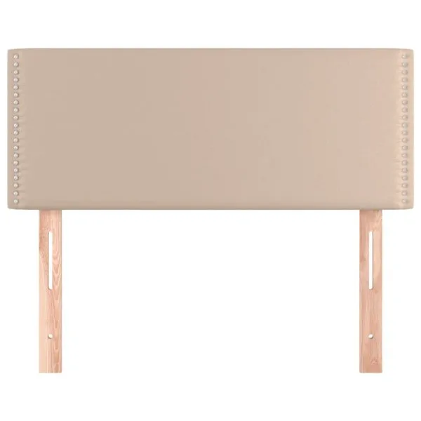 Tăblie de pat, cappuccino, 100x5x78/88 cm, piele ecologică