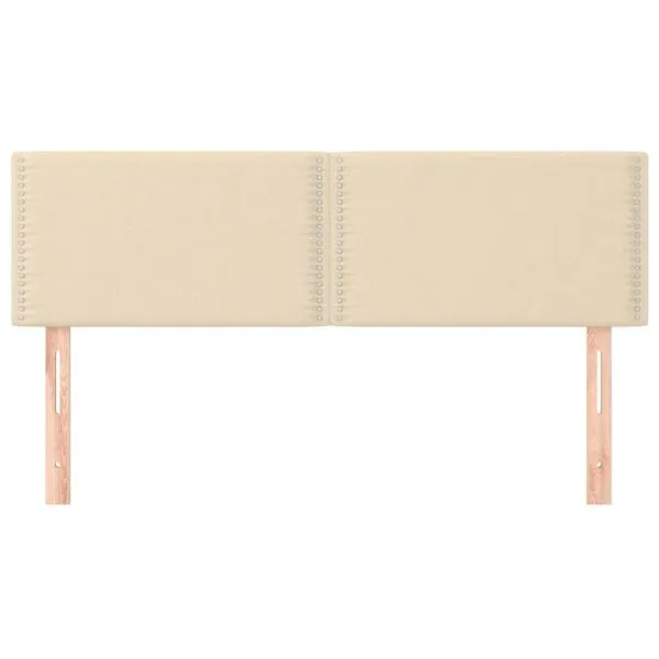 Tăblii de pat, 2 buc., crem, 72x5x78/88 cm, textil