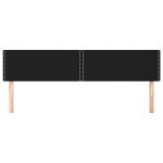Tăblii de pat, 2 buc, negru, 80x5x78/88 cm, textil