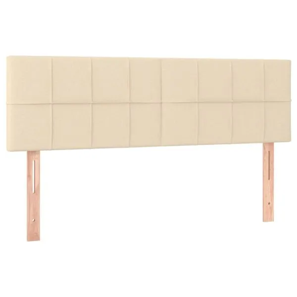 Tăblii de pat, 2 buc., crem, 72x5x78/88 cm, textil
