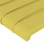 Tăblie de pat, verde, 80x5x78/88 cm, textil