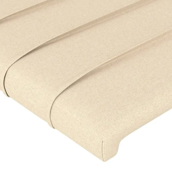 Tăblii de pat, 2 buc., crem, 72x5x78/88 cm, textil