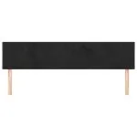 Tăblii de pat, 2 buc, negru, 100x5x78/88 cm, catifea