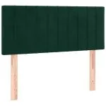 Tăblie de pat, verde închis, 90x5x78/88 cm, catifea