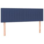 Tăblii de pat, 2 buc., albastru, 72x5x78/88 cm, textil