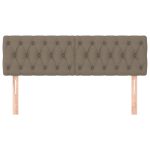 Tăblii de pat, 2 buc, gri taupe, 72x7x78/88 cm, textil
