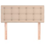 Tăblie de pat, cappuccino, 80x5x78/88 cm, piele ecologică
