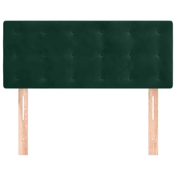 Tăblie de pat, verde închis, 80x5x78/88 cm, catifea
